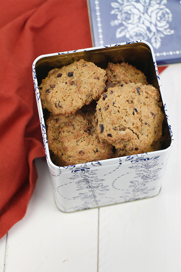 Galletas de avena y nibs de cacao