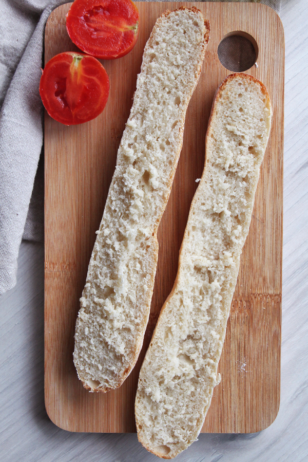 Baguette casera o pan flauta | Virutas de Limón