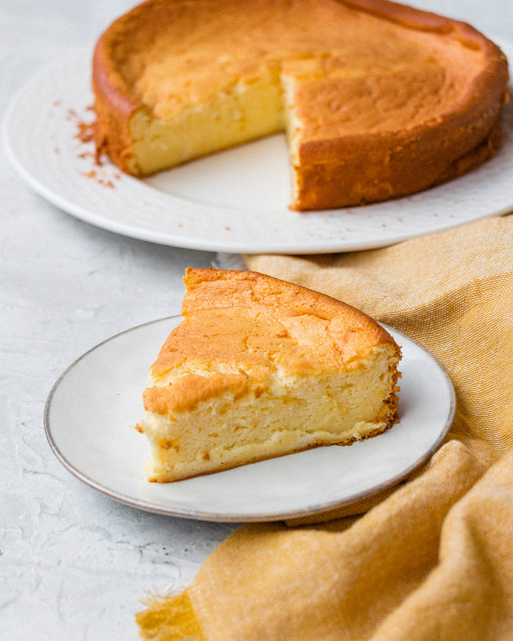 Tarta de queso esponjosa